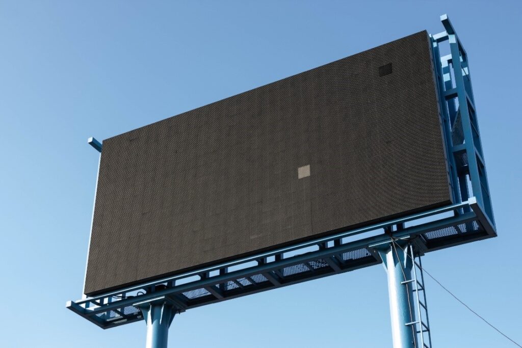 A blank billboard.